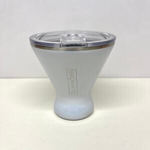 BruMate MargTini 10oz Tumbler Glitter White
